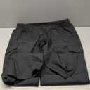 Mens Work Pants Cargo Tactical Construction for Men Ripstop Waterproof Lightweight Outdoor Hiking with Pockets (36W x 32L, Black)