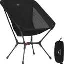 Naturehike YL01 Snap Camping Chair, 1 Second Setup Frame, 441lb Capacity, Portable Backpacking Chair with Storage Bag, Lightweight & Compact Folding Camp Chair for Backpacking Camping Fishing (Black)