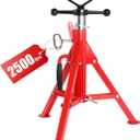 Heavy-Duty Folding Pipe Jack Stand, 2500LB Capacity Jack Stand, 20-37 Inch Adjustable Pipe Support