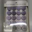 Mechanical Switch Calculator, 10 Digits, Large LCD Display, Purple, Big Buttons, Aesthetic