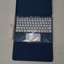 Harvopu Compatible for iPad 11th 10th Generation Case with Keyboard, Folio Cover with Pencil Holder, Multi-Touch Trackpad, 7 Color Backlit, Detachable Keyboard for iPad (A16) 11th/10th Gen (Navy Blue)