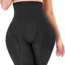 Hip Pads Shapewear Tummy Control Padded Underwear For Women Butt Lifting Panties Curvy Faja Body Shaper Bbl Shorts (Large, Blackhigh Waist Without Hooks)