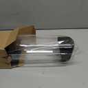 Cup Dispenser, Water Cooler Pull Type Cup Holder Fits 5oz - 7oz Cone or Flat Bottom Cups, Paste or Screw Plate Wall Mount, 15" Tube Length Black