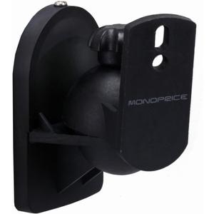 Monoprice Low Profile 7.5 lb. Capacity Speaker Wall Mount Brackets (Pair) Black
