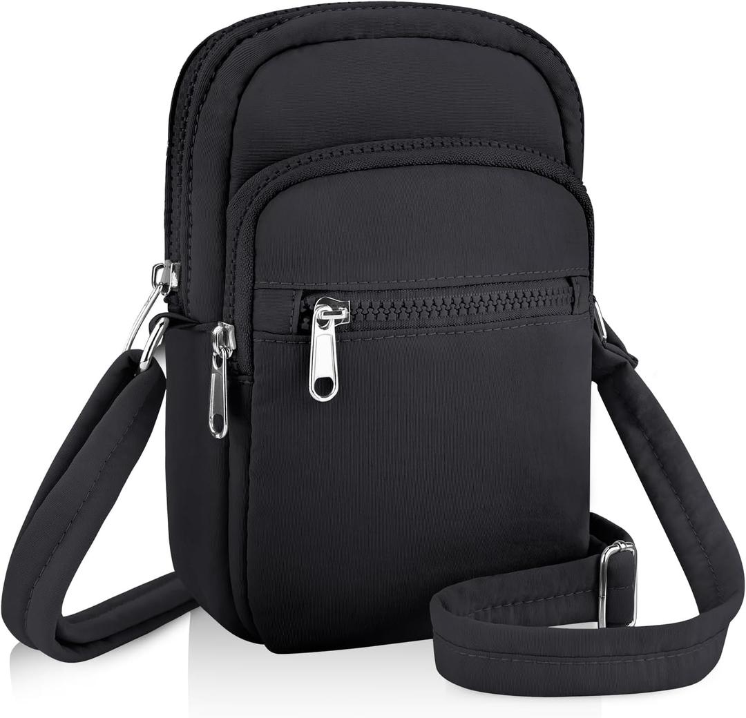 Small Crossbody Bags for Women, Puffy Mini Cross body Cell Phone Shoulder Purse Bag Handbag Travel Wallet with RFID Blocking