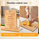 2 x Personalized Cutting Board, Unique Gifts for Mom, Bamboo Cutting Board, Personalized Gifts for Mom, Best Mom Ever Gifts for Mothers Day Birthday Christmas from Daughter Son