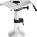 Boat Seat Pedestal Kit with Slide & Swivel, Adjustable 13.5"18" Height, High-Grade Aluminum Locking Captain Chair Base for Boat Seats & Pedestals