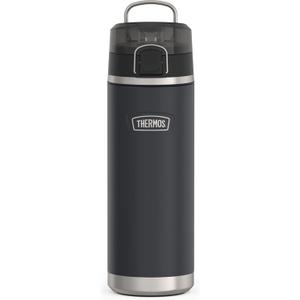 THERMOS ICON SERIES Stainless Steel Water Bottle with Spout - 24 Ounce, Granite - Vacuum Insulated Water Bottle with Lid