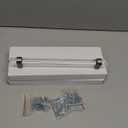 Crystal Glass Drawer Pulls 7-1/2 Inch, Brushed Nickel Cabinet Pulls Clear Cabinet Handles (192mm, 10 Pack)