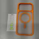 TORRAS Stronger Magnetic & Shockproof for iPhone 17 Pro Max Case, Fit for MagSafe, Military Grade Drop Protection, Camera Control, DIY Button, Slim for iPhone 17 Pro Max Case Translucent Orange