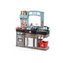 Step2 Best Chefs Kids Kitchen Playset, Indoor/ Outdoor Kitchenette, Interactive Play with Lights and Sounds, Made of Durable Plastic, Includes 25 Piece Toy Accessories, For Toddlers 2+ Years Old