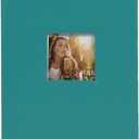 Ring Bound Teal Photo Album, Holds 3 Photos per Page, 4"x6" Photos