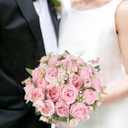 Mkono Peonies Artificial Flowers, Small Silk Flowers for Home Decor Indoor Fake Bouquet Faux Floral Arrangements Dining Table Centerpieces for Kitchen Bridal Wedding Party Decor Pink