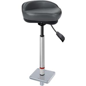 Bass Boat Casting Seat with Pedestal Pole Base Mount for Bass Pro Casting