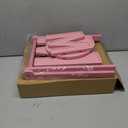 Novabright Mother's Day Serving Tray and Platters, 3 Tier Foldable Wooden Cupcake Stand, 7.8''/9.8''/11.4'' Pink Heart Mom Letter Charcuterie Board Serving Plate for Food Display, Party Decor Mom Gift