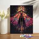 obterie Skull Paint by Numbers Kit for Adults Beginner Halloween Oil Painting Kit Adult Paint by Number Kits on Canvas DIY Painting for Beginners Art by Numbers for Gifts Home Wall Decor 16x20 Inch (YF013)