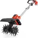 Cordless Tiller Cultivator for Milwaukee 18V Battery(Tool Only),Brushless Motor,Electric Garden Tiller w/360 RPM, 9In Tilling Width and 6.6In Depth Garden Rototiller for Lawn/Soil Cultivation
