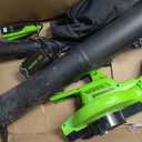 Greenworks 48V (24V x 2) 520CFM Leaf Blower/Vacuum, (2) 4.0 Ah Batteries