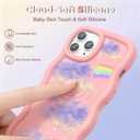 for iPhone 11 Pro Phone Case, Curly Wavy Frame with Cute Pattern