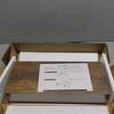 QEEIG Bathroom Floating Shelves for Wall - 15.7" Wall Mounted Shelf Over Toilet Farmhouse Home Decor Display Bookshelf Small 15.7 x 6.7 inch Set of 2, Rustic Brown (008-40BN)