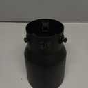 TriTrust Exhaust Tip, 2.5-3 inch inlet adjustable,Fit 2.5''/2.75''/3'' Outer diameter Tailpipe, 4.5'' Outlet 7'' Long Muffler Tip, Black Powder Coated Stainless Steel Tail Tip