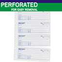 Professional Money and Rent Receipt Book Two Part Carbonless Copy Spiral Bound(5 Packs)