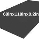 Frienda 1 Pack 118" x 60" x 0.2" Upholstery High Density Craft Sheets Cushion Foam Replacement Rectangle Cut to Size Cushion Chair Padding, Suitable for Shipping, Packing, Mailing, DIY, Cosplay(Black)