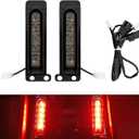 LED Filler Panel Lights Rear Fender Light Turn Signals Fit for Harley Touring Road Glide FLTR Electra Glide FLHT Road King FLHR Ultra Limited FLHTK 2014-2024 (Black Housing Smoke Len)