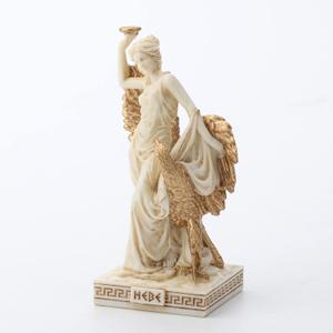 Veronese Design 3 5/8 Inch Greek Goddess Hebe Resin Hand Painted White Gold Miniature Figurine