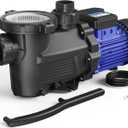 AQUASTRONG In/Above Ground Pool Pump, 3HP Single Speed, 220V, with High Flow 9350 GPH, Powerful Self Primming Swimming Pool Pumps with Filter Basket
