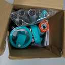 Pool Cleaner Vacuum, Pool Vacuum for Above Ground Pool with 3 Scrub Brushes, Nylon Mesh Net - Above Ground Pool Vacuum for Swimming Pool, Spa, Fountain, Pond, Hot Tub, Pure Green