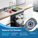 Upgraded W10837249 Dishwasher Lower Spray Arm Replacement for Whirlpool Dishwasher, Lower Wash Arm Fits WDT750SAHZ0 WDTA50SAHZ0 WDT970SAHZ0, Replaces W10629546 AP5988717 PS11727921 W10838302