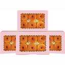 qiqee 50Pcs Pink Cookie Box with Window 9x6x2.5 inch Pastry Macaron Bakery Box For Packaging