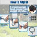 Adjustable Stainless Steel No Pull Dog Collar with Quick-Release Buckle,Tangle-Free 360 Swivel Prong Collar for Dogs (M-L)