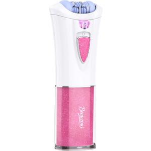 Mini Epilator, Facial Hair Remover for Women, Full Body Smooth Glide Epilator, Portable Electric Lady Shaver for Face, Armpits, Arms, Bikini, and Legs, with 9-Tweezers with LED for Precision