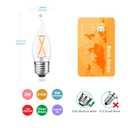AIELIT Dimmable E26 LED Bulb 25W Equivalent, Candelabra Light Bulbs, Energy Efficient 2W, Warm White 2700K, 200lm Flame Tip CA10 LED Light Bulb for Pendant Chandeliers Wall sconces, 4 Pack