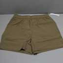 ODODOS Men's Athletic Shorts with Pockets 5" Quick Dry Lightweight Workout Gym Running Shorts, Tan, Small