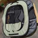 Foldable Dog Cat Playpen, Portable Dog Crate for Puppies, Cat, Puppy Play Pen for Indoors, Kennel Tent Crate for Indoor Outdoor Travel Camping Use with Carrying Case (Green, M)