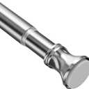 Amazer Spring Tension Shower Curtain Rod, 54-90 Inches Rust-Resistance Tension Curtain Rod Bathroom Rod, Adjustable Shower Curtain Rod No Drill, Chrome