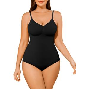 Shapewear Tummy Control BodySuit Seamless Body Shaper Butt Lift Full Body Suit, size: M/L