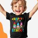 Last Day of School Shirt for Toddler Boys Girls Kids, Happy Funny End of School Year Graduation Shirts Graphic Tee Tops, 2-8T (Black)
