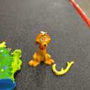 4PCS Funny Green Monster Christmas Tree Ornaments, Resin Xmas Hanging Decorations