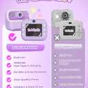 Instant Camera, Front Rear Dual Selfie Kids Camera with 1080P Videos, Holiday Birthday Gifts for Kids Age 3-12, Toddler Portable Travel Print Digital Camera Toy for 4 5 6 7 8 9 Year Boys Girls