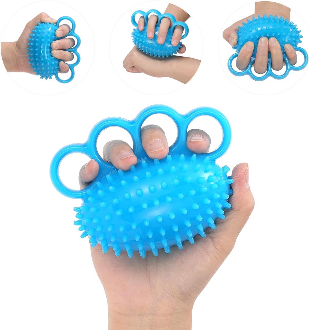 Hand Exercise Ball Finger Therapy Ball - Grip Strengthening, Improve Flexibility, Squeeze Stress Relief Balls, Resistance Strength Trainer for Hand
