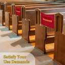 Tudomro Reserved Signs for Pews Chairs Flannel Reserved Pew Cloths Seating Signs Placeholder for Church Wedding Seats Decoration(Red, Gold,8 Pieces)