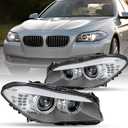 JSBOYAT HID/Xenon W/O AFS Type Fit for 2011-2013 BMW 5 Series F10 F18 528i 535i 550i M5 Headlight Assembly Replacement OE Style Driver and Passenger Side