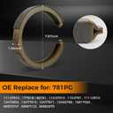 Rear Brake Shoes Kit, S781 Parking Brake Shoes for Cadillac Deville/Escalade/DTS, Chevrolet Avalanche/Express/Silverado/Suburban/etc., GMC, Buick, Isuzu, Oldsmobile,Saab(Please Check The Model Year)