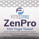 Fittest Pro Non-Slip Hot Yoga Towel with Super-Absorbent Soft Suede Microfiber in Many Colors, for Bikram Pilates and Yoga Mats. (72.00 x 26.50) Seaside Blue