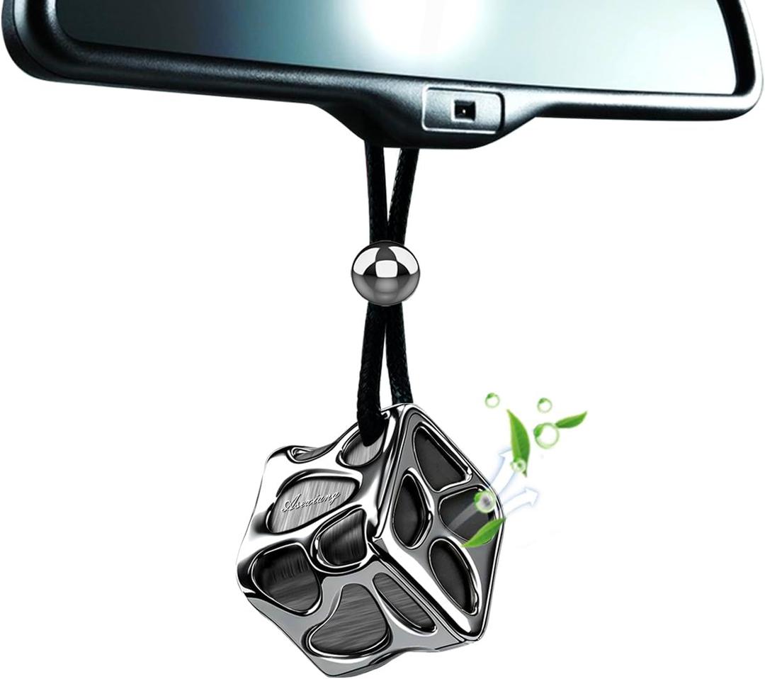 Lucky Dice Long-Lasting Car Air Fresheners Diffuser gift Set with 2 Scent Refills & Unscented DIY Tablet - Spill-Proof Solid Fragrance