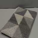 Indoor Doormat 20"x 32", Absorbent Front Back Door Mat, Rubber Backing Non Slip Floor Mats Inside Mud Dirt Trapper Outside Entrance Front Door Rug Carpet, Machine Washable Low Profile - Grey Geome